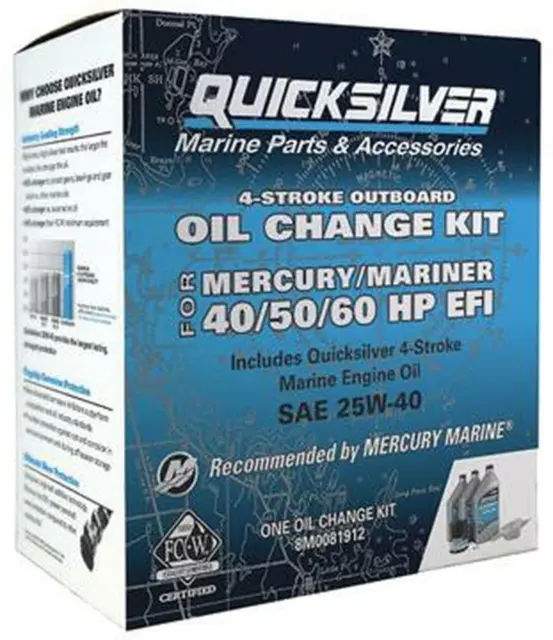 Mercury Marine / Mercruiser New OEM Oil Change Kit, 8M0081912