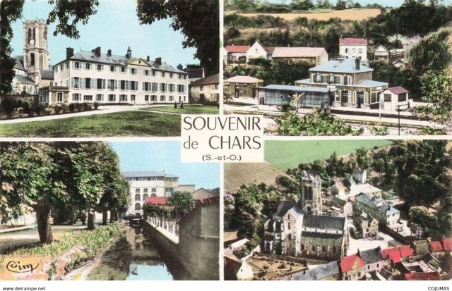 95 CHARS _S03234_ Souvenirs de Chars Divers Aspects de la Ville CPSM 14x9 cm