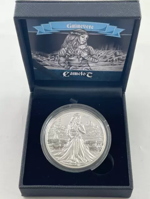 2016 Guinevere - Camelot - 2oz .999 Fine Ultra High Relief - Cook Islands -