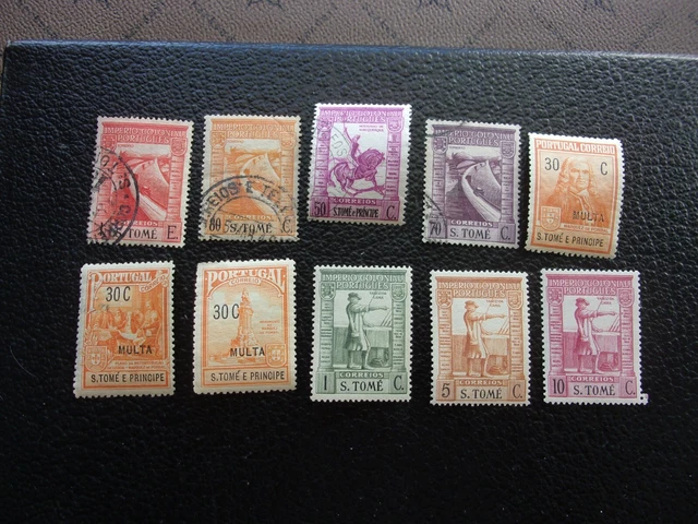 SAINT TOME ET PRINCE - 10 timbres obl ou n* MH (A11)