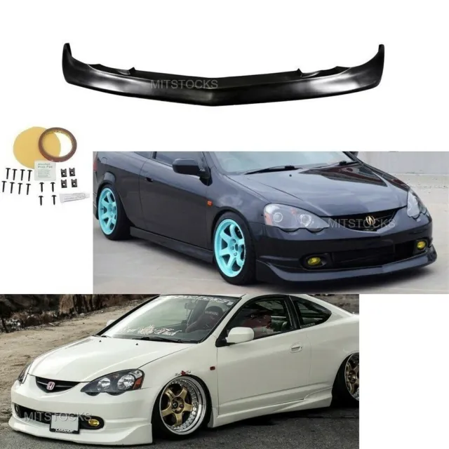 For 02-04 Acura RSX DC5 Mugen Style ADD-ON Front Bumper Lip Chin Spoiler PU