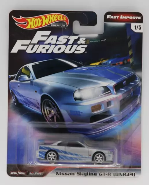 Hot Wheels 2019 Fast & Furious Imports - Nissan Skyline BNR34 GTR 34 - DAMAGED