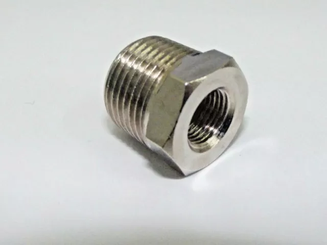 Bsp Adaptor reducer Male 1/2" BSP to 1/4" Bsp Female Pneumatic Air Nickel plated