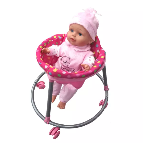 Foldable ABS Baby Walker Chair Toy for Reborn Doll for MellChan Baby Dolls,