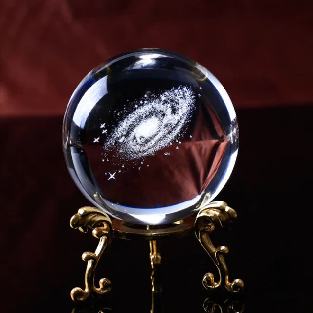 Esfera De Cristal 3D De la Galaxia Adornos De Navidad Para La Casa De Decoración
