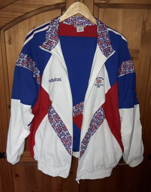 TEAM GB Adidas  Tracksuit 1992 Paralympics Barcelona Large  EXCELLENT CONDITION