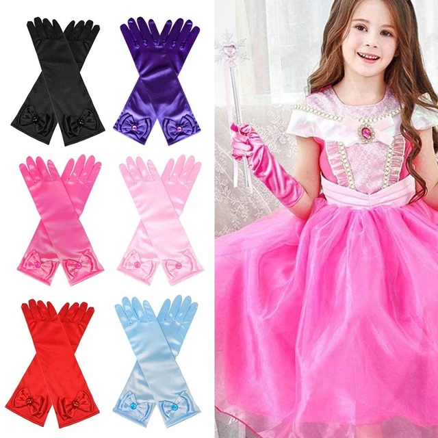 Guanti Gonna Principessa Accessori Dito Pieno Guanti Bambini Guanti Lunghi