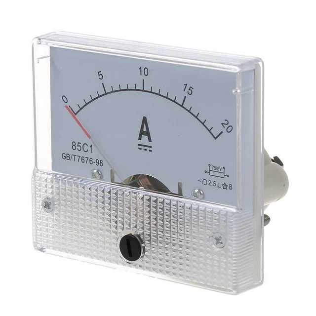Misuratore di corrente pannello ampere analogico 20 A J2D2