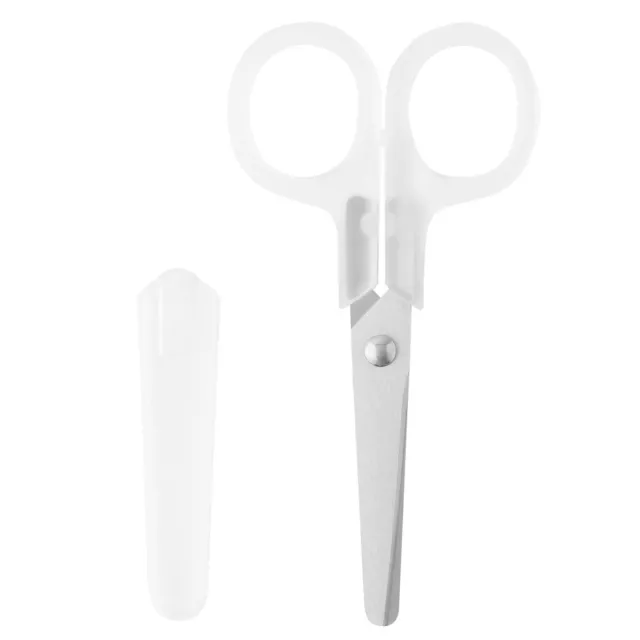 for left hand MUJI japan Stainless steel scissors clear with cap 10.5cm 4.13inch