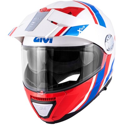 CASCO MODULARE MOTO Givi X33 Canyon Division bianco rosso blu honda africa  twin EUR 204,99 - PicClick IT