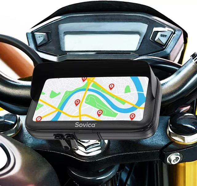 Soporte movil Moto Impermeable Funda con Visera Valida para Smartphones de