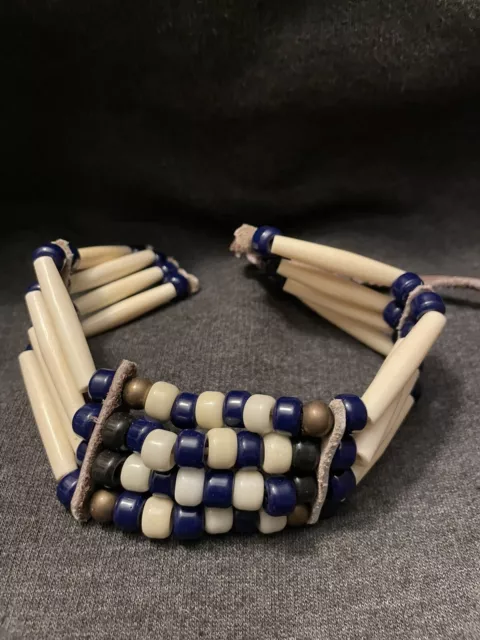 Native American Styled Buffalo Bone  Choker