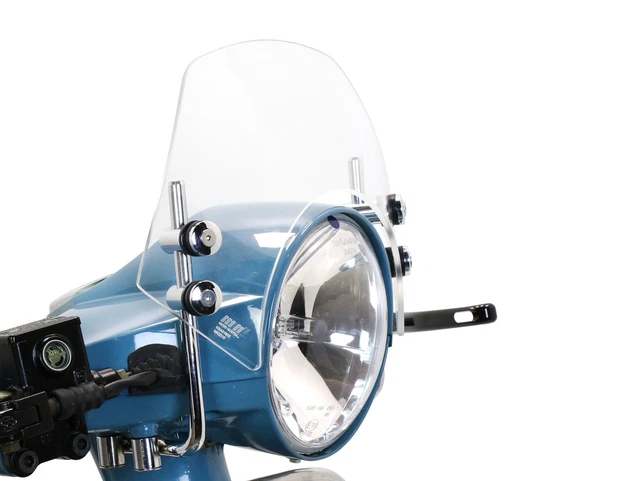Pare-brise Fumé Faco Pour Vespa PX/PE/Disque | Modèles à Partir De 1977, Inclut Fixations