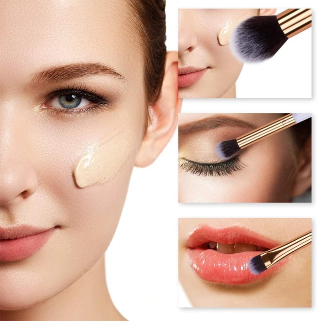 Pennelli Make up Professionali Set Di 10 Pennelli Trucco Marmorizzazione, Morbid 3