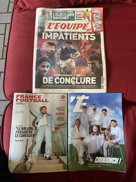 L'ÉQUIPE MAGAZINE 2266 14/03/2026 «Cruuunch!»Rugby France Angleterre 6 Nations EUR 5,90 - FR