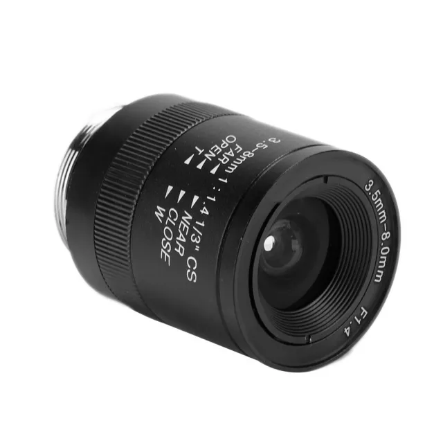 3.5-8mm 720P Aluminum Alloy CS- Mount F1.4 CCTV Camera Manual Aperture Lens FBM