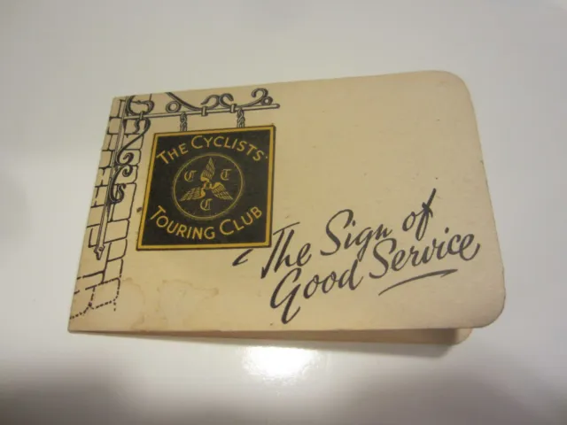 CYCLISTS TOURING CLUB Pocket Soap Booklet complete with 5 leaves from 1950s?