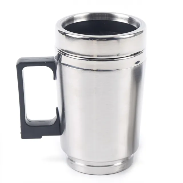 12V Car Heating Cup Coffee Maker Travel Portable Pot Heated Thermos Mug Kettle 10