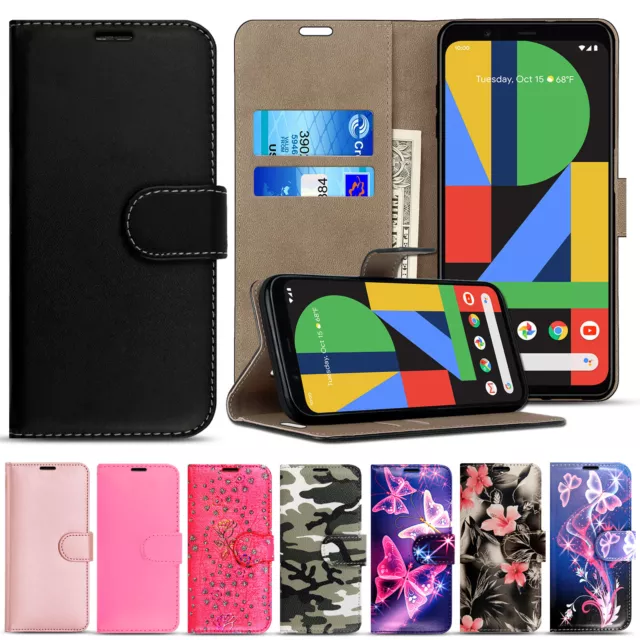 Leather Wallet Case Card Holder Phone Cover For Google Pixel 7 6 Pro 4 3 3A 2 XL