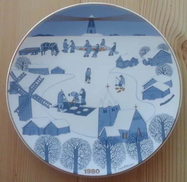 Arabia Finland - Christmas Plate 1980 - Piatto Di Natale 1980