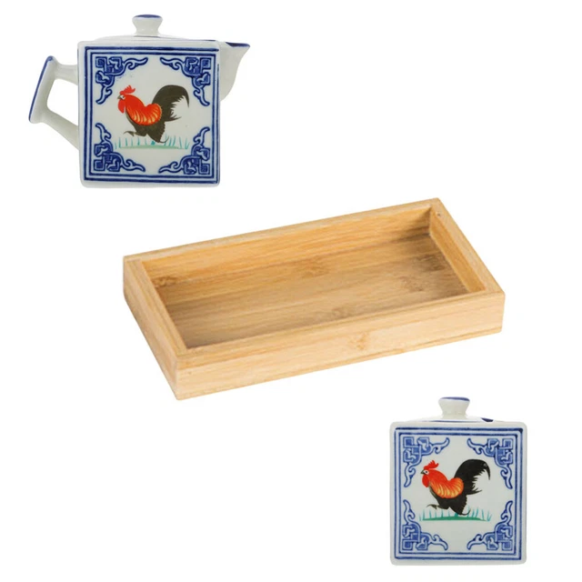 1 set bicchieri per spezie modello rubinetto ceramica salsa di soia bottiglia di sale con tablet