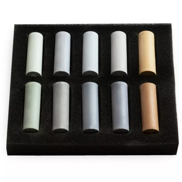 Royal Talens Rembrandt Soft Pastels - Half Size - Grey Tones Set - 10 Colours