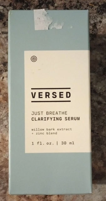 Versed Just Breathe Clarifying Serum With Willow Bark Extract + Zinc Blend 1 Oz.