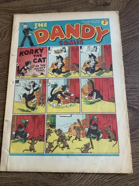 The Dandy Comic No 9 29 Jan 1938 Rare Early Dandy Comic #9 Collectible Dc Thomps 2