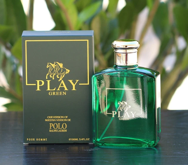 PLAY BLACK GREEN Red Eau De Cologne Toilette Parfum Perfume 3.4 Oz
