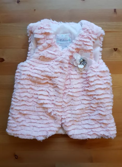 !SALE! Baby, Girl,Fashion Faux Fur Plush Pink Waistcoat,Vest,Jacket,Shawl,3 year