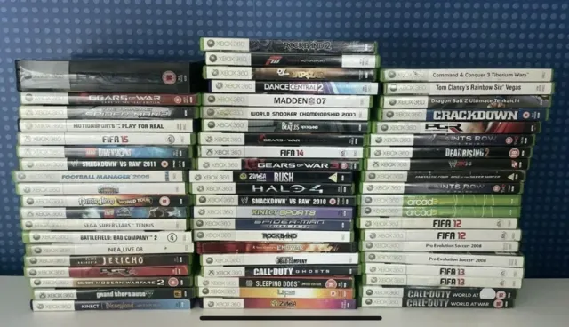 Massive Selection of XBOX 360 Games, all Good Condition and Tested
