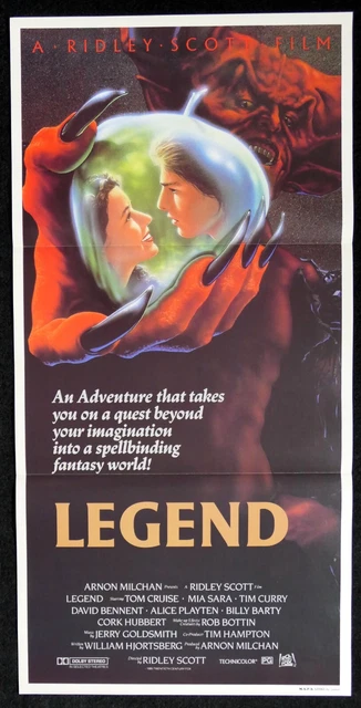 LEGEND TOM CRUISE Mia Sara RIDLEY SCOTT FANTASY CLASSIC AUS DAYBILL ...