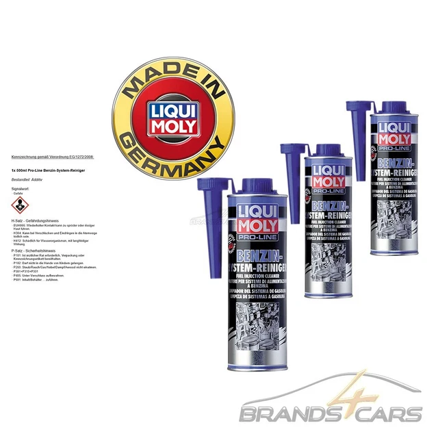 3X 500ML LIQUI MOLY PRO-LINE BENZIN-SYSTEM-REINIGER SYSTEMREINIGER ...