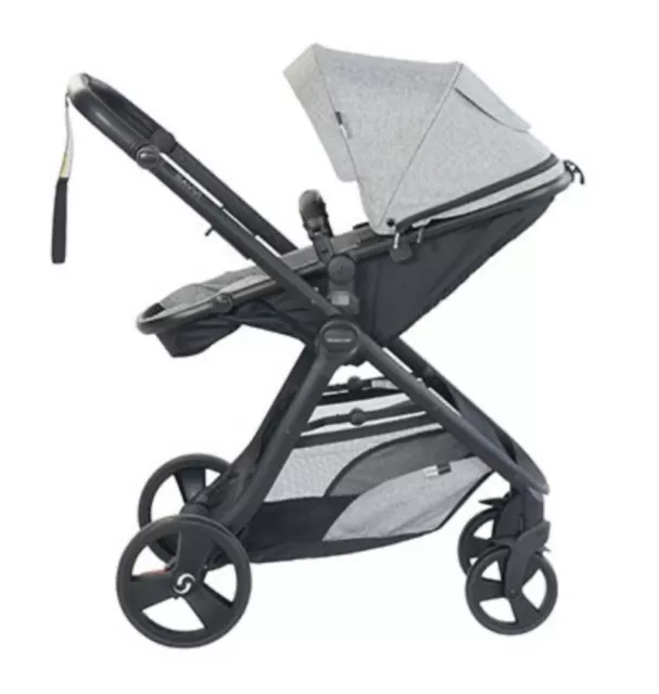 STEELCRAFT  Savvi - Grey Pram/Bassinet Convertible Seat Stroller 3