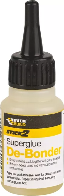 Everbuild Stick 2 Superglue De-bonder Clear 20 ml