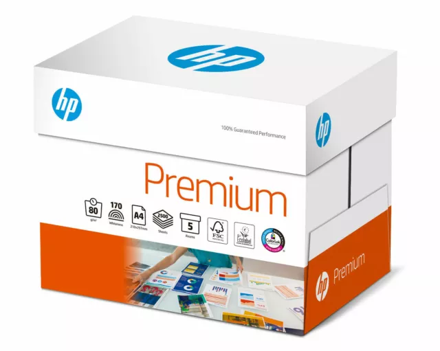 HP Kopierpapier Premium CHP 850: 80g, A4, 5x500 Blatt,extraglatt, weiß - CHP850