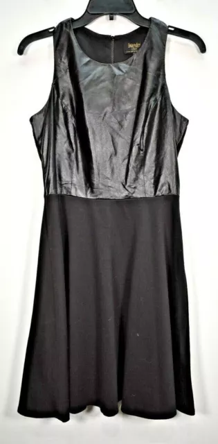 Laundry Shelli Segal Womens Black Sleeveless Back Zipper Sheath Dress 8P Petites