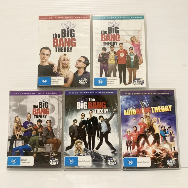 THE BIG BANG Theory Seasons 1-5 DVD Complete | VGC Free AUS Shipping ...