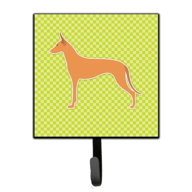 "Caroline's Treasures Pharaoh Hound Checkerboard Green Leash or Key Holder BB...