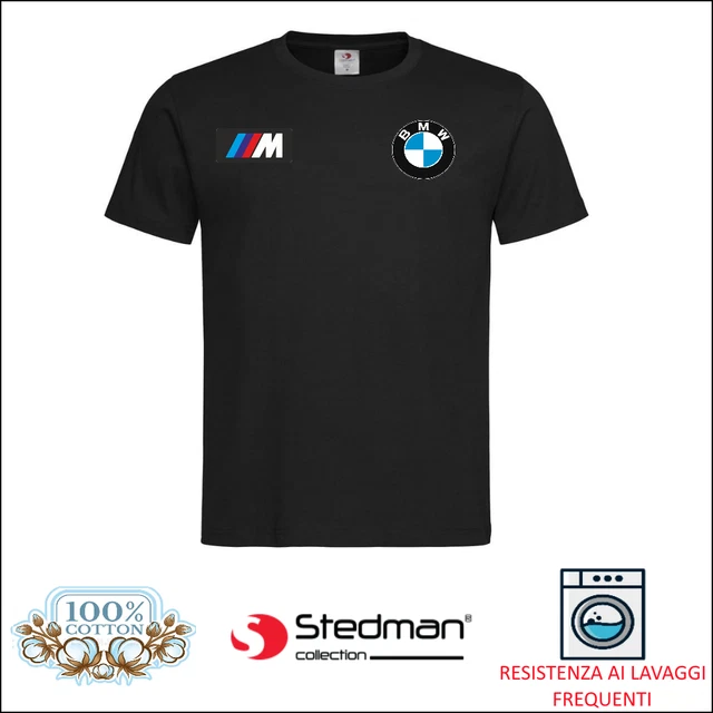 T shirt Uomo in cotone Maglietta BMW Maglia estiva a manica corta con stampa