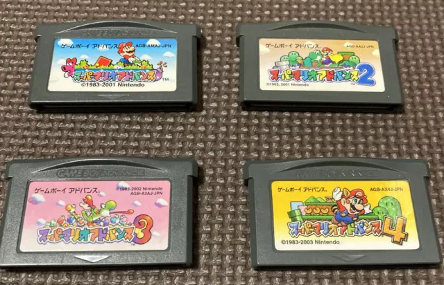 Super Mario Advance 1 2 3 4 set Nintendo Gameboy Advance GBA Japanese ver