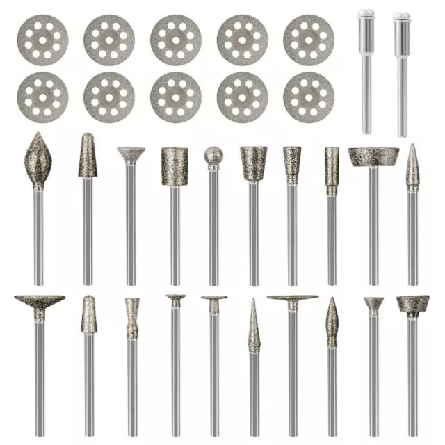 Haltbar Diamant-Grat-Set  Dreh werkzeug Metall graveur Kit  Dremel