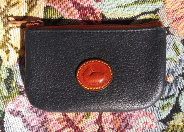 Vintage Dooney and Bourke Slim Coin Purse ~ Navy