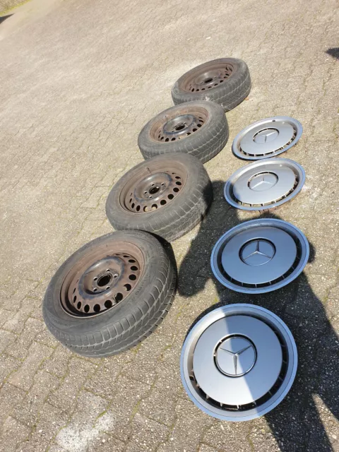 4 Stück Kompletträder 185/65R15 auf Stahlfelgen 6Jx15H2 Mercedes