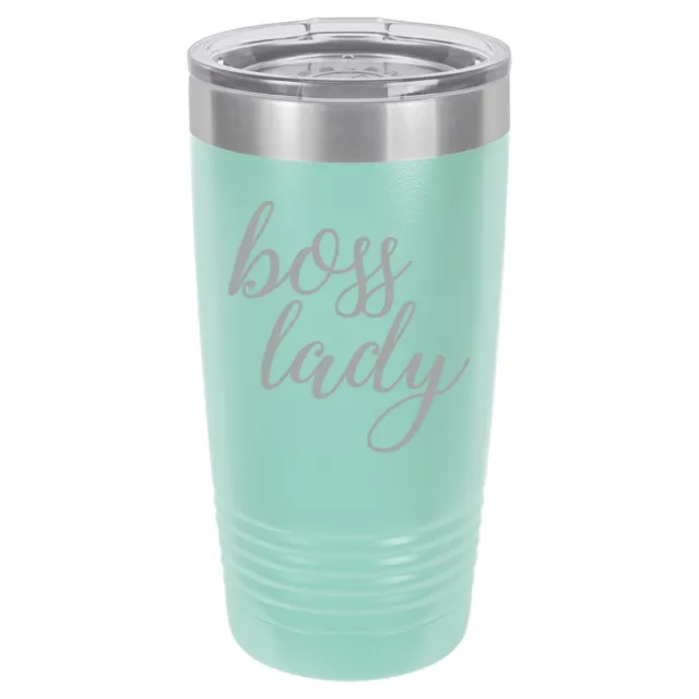 Tumbler 20oz 30oz Travel Mug Cup Vacuum Insulated Stainless Steel Boss Lady
