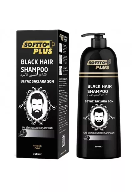 Schwarzhaar Black Hair Shampoo für Bart und Haar Bartfarbe Haarfarbe In 15 min