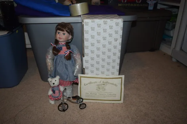 Heritage Signature Collection-Star Spangled Susie Porcelain Doll