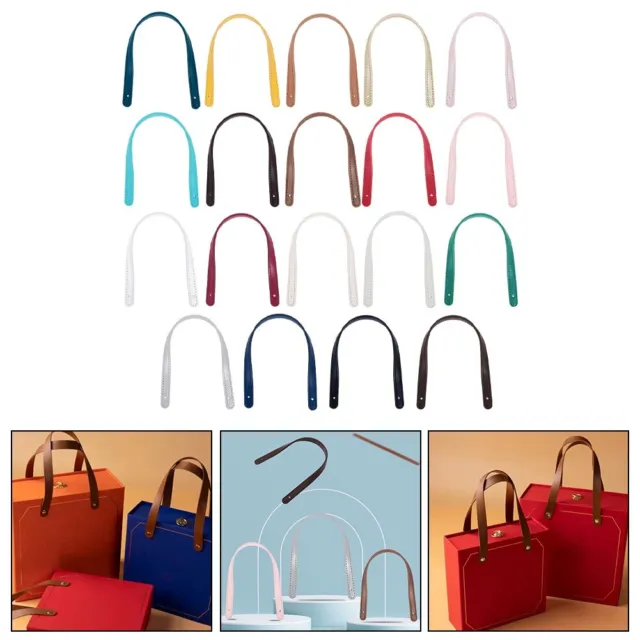 Customize Your Bag with 2 Pack Durable PU Leather Bag Handle Accessories