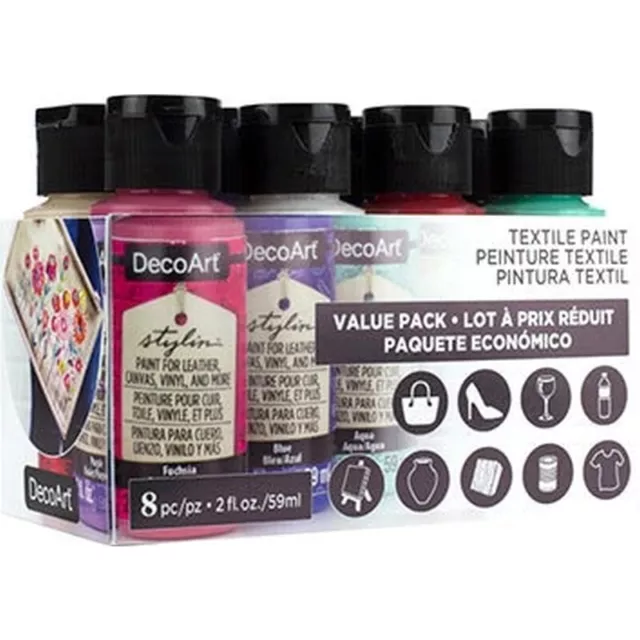 DecoArt Acrylic Paint Value 8 Packs Variety of Finishes