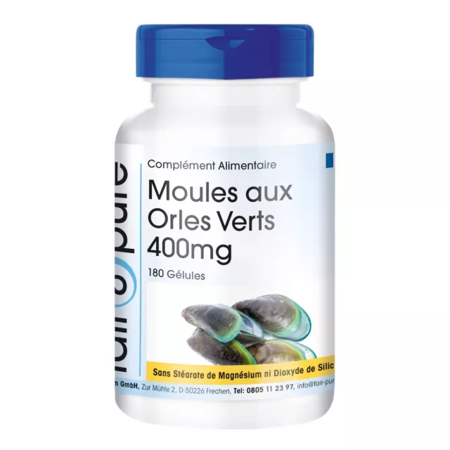 Moule aux lèvres vertes 400 mg - 180 gélules  | fair&pure